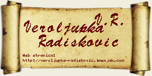 Veroljupka Radišković vizit kartica